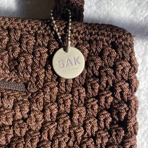 The Sak Woven Brown Shoulder Bag